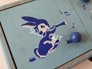 画像2: うさぎ柄ソーイングボックス