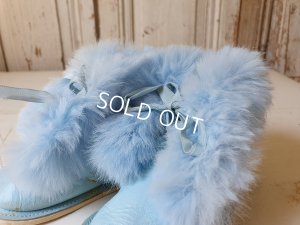 画像3: アンティークブルーベビーシューズ