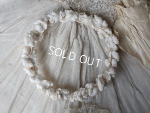 画像2: アンティーク布花冠