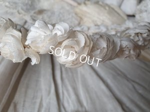 画像5: アンティーク布花冠