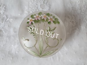画像9: アンティーク花柄パウダージャー