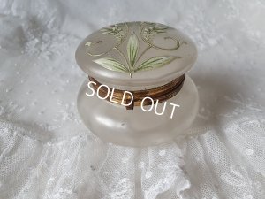 画像8: アンティーク花柄パウダージャー