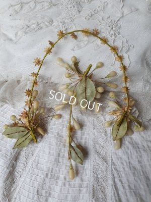 画像3: アンティークワックスフラワーティアラセット