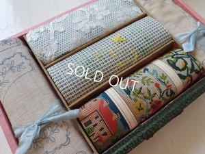 画像10: アンティークソーイングセット