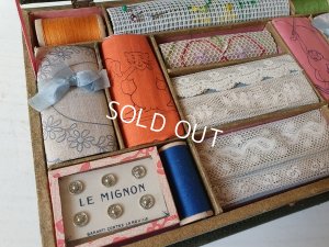 画像11: アンティークソーイングセット