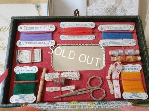 画像3: アンティークソーイングセット