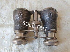 画像2: アンティーク小鳥レリーフ双眼鏡