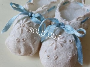画像3: アンティークカット刺繍ベビーシューズ