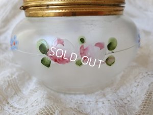 画像2: アンティークローズ柄パウダージャー