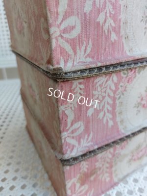 画像7: ローズ花かご柄カルトナージュボックス