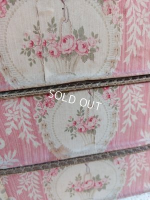 画像10: ローズ花かご柄カルトナージュボックス