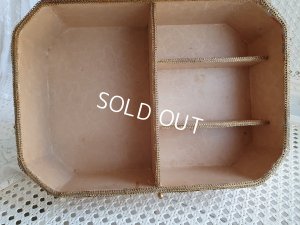 画像12: アンティークリボンと花かご柄カルトナージュボックス