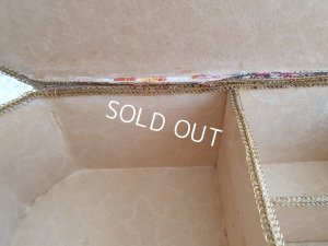 画像14: アンティークリボンと花かご柄カルトナージュボックス