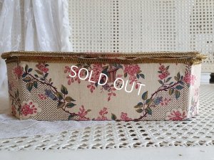 画像8: アンティークリボンと花かご柄カルトナージュボックス