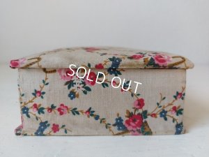 画像7: アンティーク花かご柄カルトナージュボックス