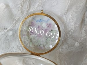 画像7: アンティークすみれ柄パウダージャー