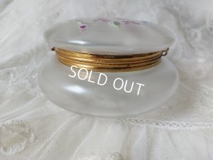 画像5: アンティークすみれ柄パウダージャー