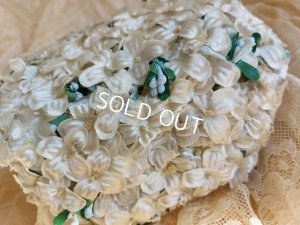 画像12: アンティーク布花ハット