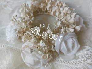 画像7: アンティークすずらんとローズの花冠