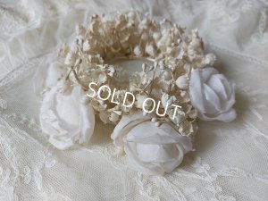 画像2: アンティークすずらんとローズの花冠