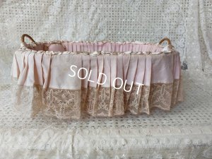 画像10: アンティークレース装飾バスケット