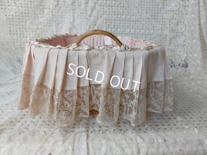 画像13: アンティークレース装飾バスケット