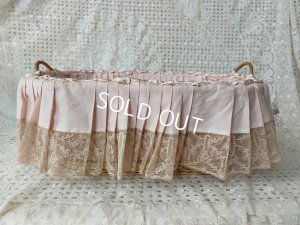 画像14: アンティークレース装飾バスケット