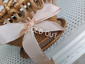 画像11: クッション付きリボン装飾バスケット