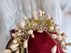 画像7: アンティークワックスフラワーティアラ