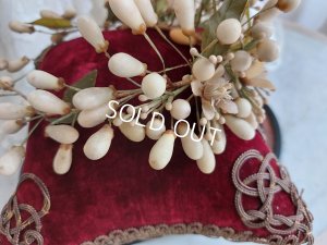 画像9: アンティークワックスフラワーティアラ