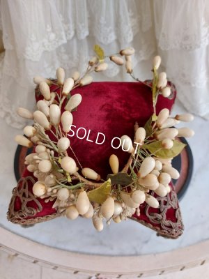 画像11: アンティークワックスフラワーティアラ