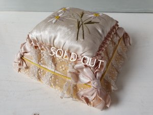 画像3: アンティーク花柄刺繍レース装飾ボックス