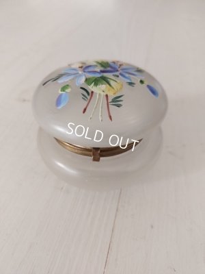 画像12: アンティーク花柄パウダージャー