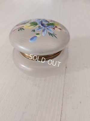 画像5: アンティーク花柄パウダージャー