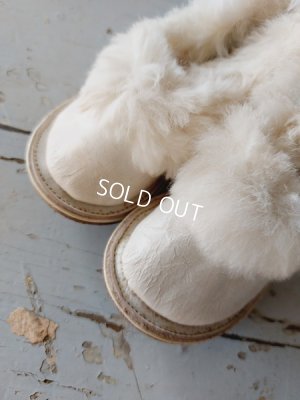 画像8: アンティーク白いベビーシューズ