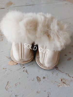 画像9: アンティーク白いベビーシューズ