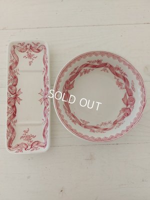 画像12: サルグミンヌ U&C ロゼットリボン柄ソープディッシュセット