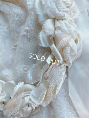 画像3: アンティーク布花冠