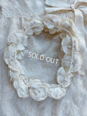 画像4: アンティーク布花冠