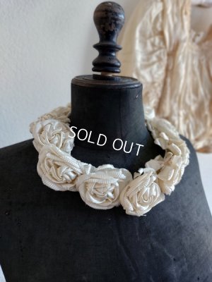 画像5: アンティーク布花冠