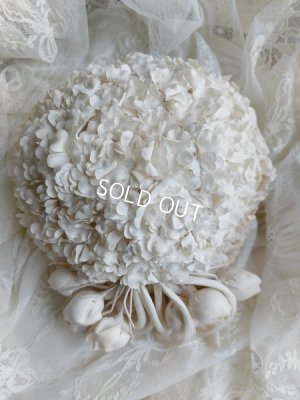 画像2: アンティーク布花ハット