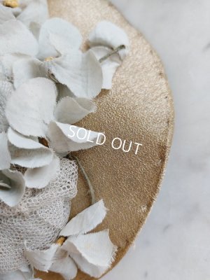 画像6: アンティーク布花ハット