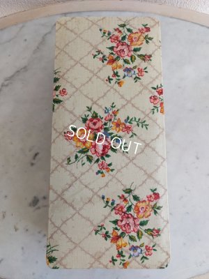 画像5: アンティーク花柄カルトナージュボックス