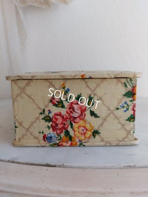 画像12: アンティーク花柄カルトナージュボックス