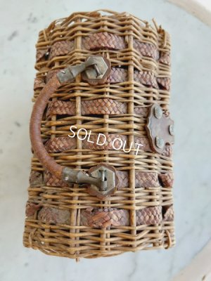 画像4: アンティーク持ち手付小さなバスケット