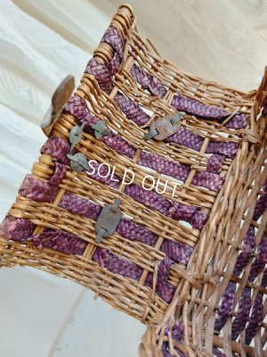 画像6: アンティーク持ち手付小さなバスケット