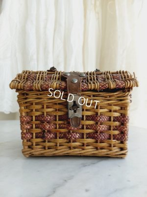 画像7: アンティーク持ち手付小さなバスケット