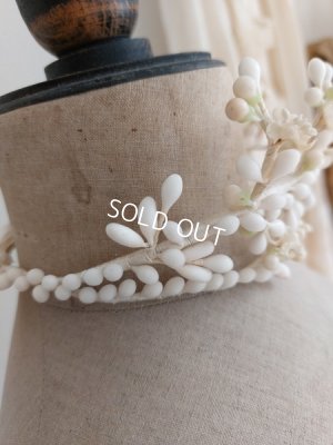 画像8: アンティークワックスフラワーティアラ