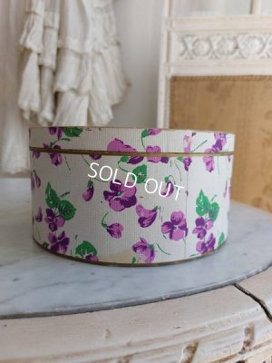 画像8: アンティークすみれ柄紙箱