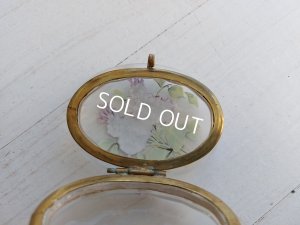 画像7: アンティークライラック柄パウダージャー